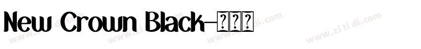 New Crown Black字体转换